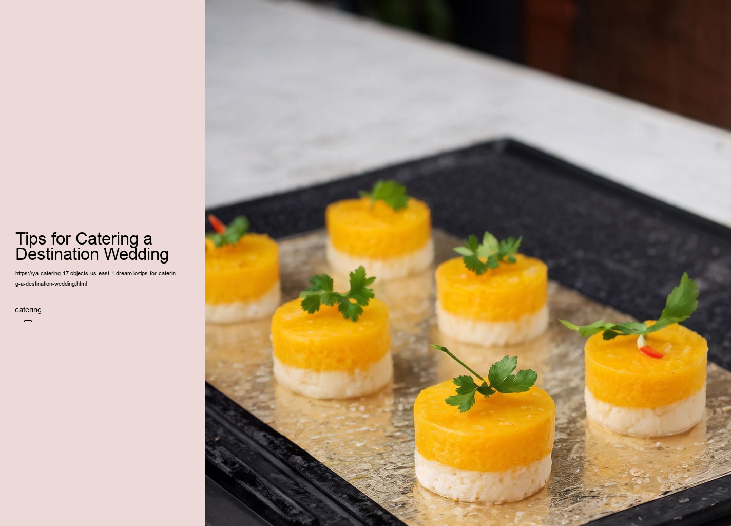 Tips for Catering a Destination Wedding