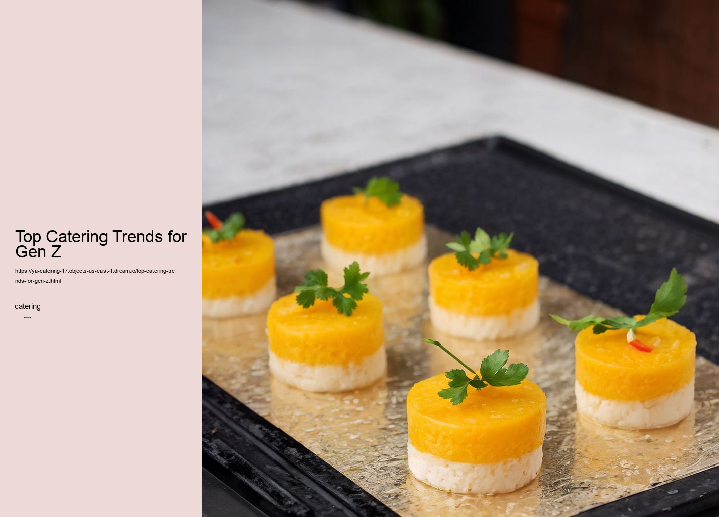 Top Catering Trends for Gen Z